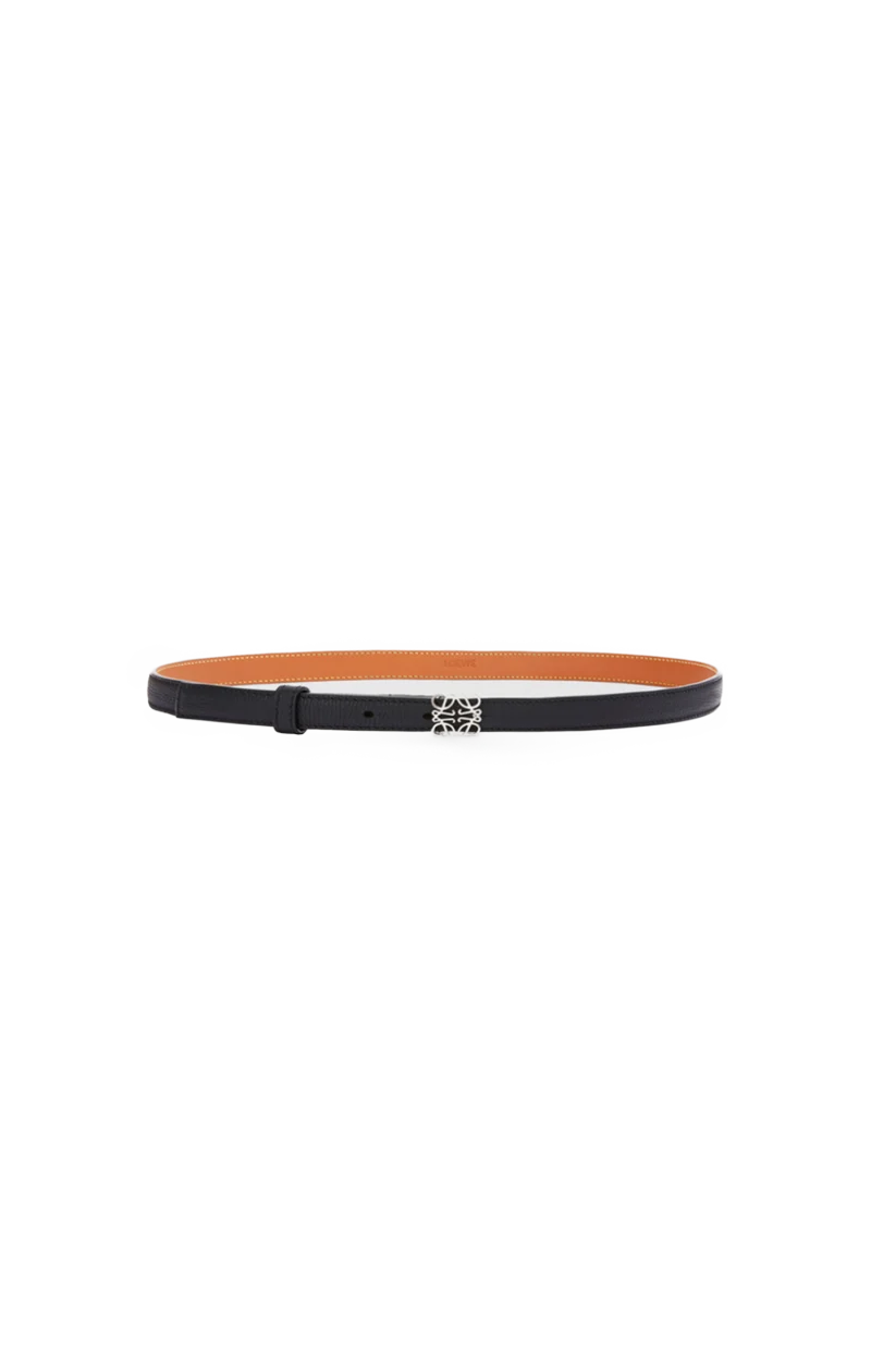 Anagram Belt in Pebble Grain Calfskin