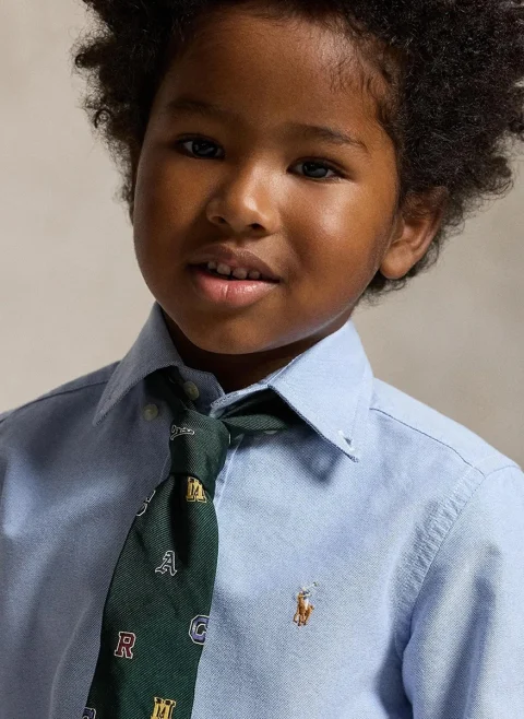 Риза с бродерия Ralph Lauren Kids 2-7 — снимка 3
