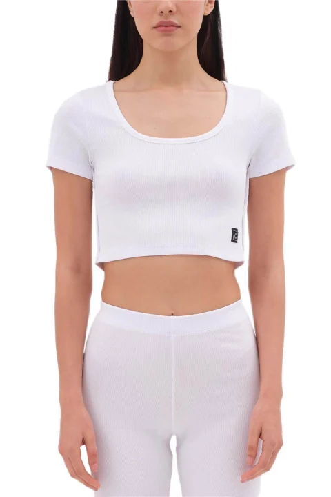 Top Rib Cropped DLWT000118 white