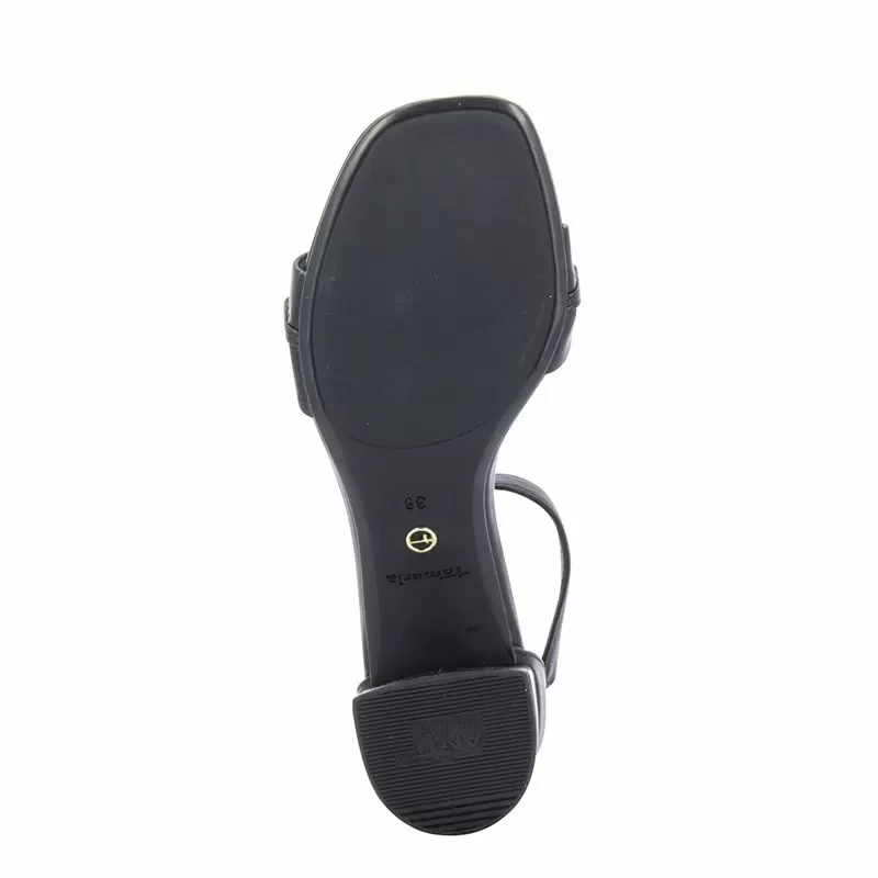 Дамски Сандали На Ток TAMARIS – 1-1-28323-20 001 BLACK — снимка 4