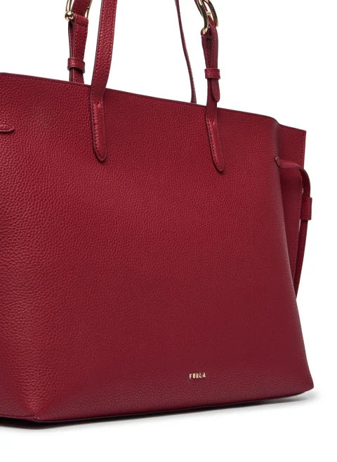 Кожена 'Tote' чанта Furla Ava Ciliegia Nero L — снимка 2