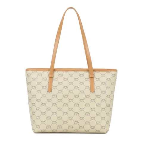 Дамска бежова чанта Monogram Braccialini — снимка 6