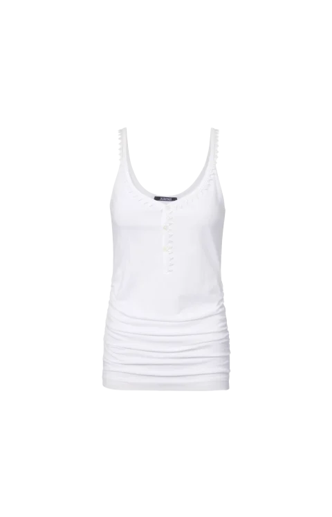 Le Debardeur Clavela Tank Top in White