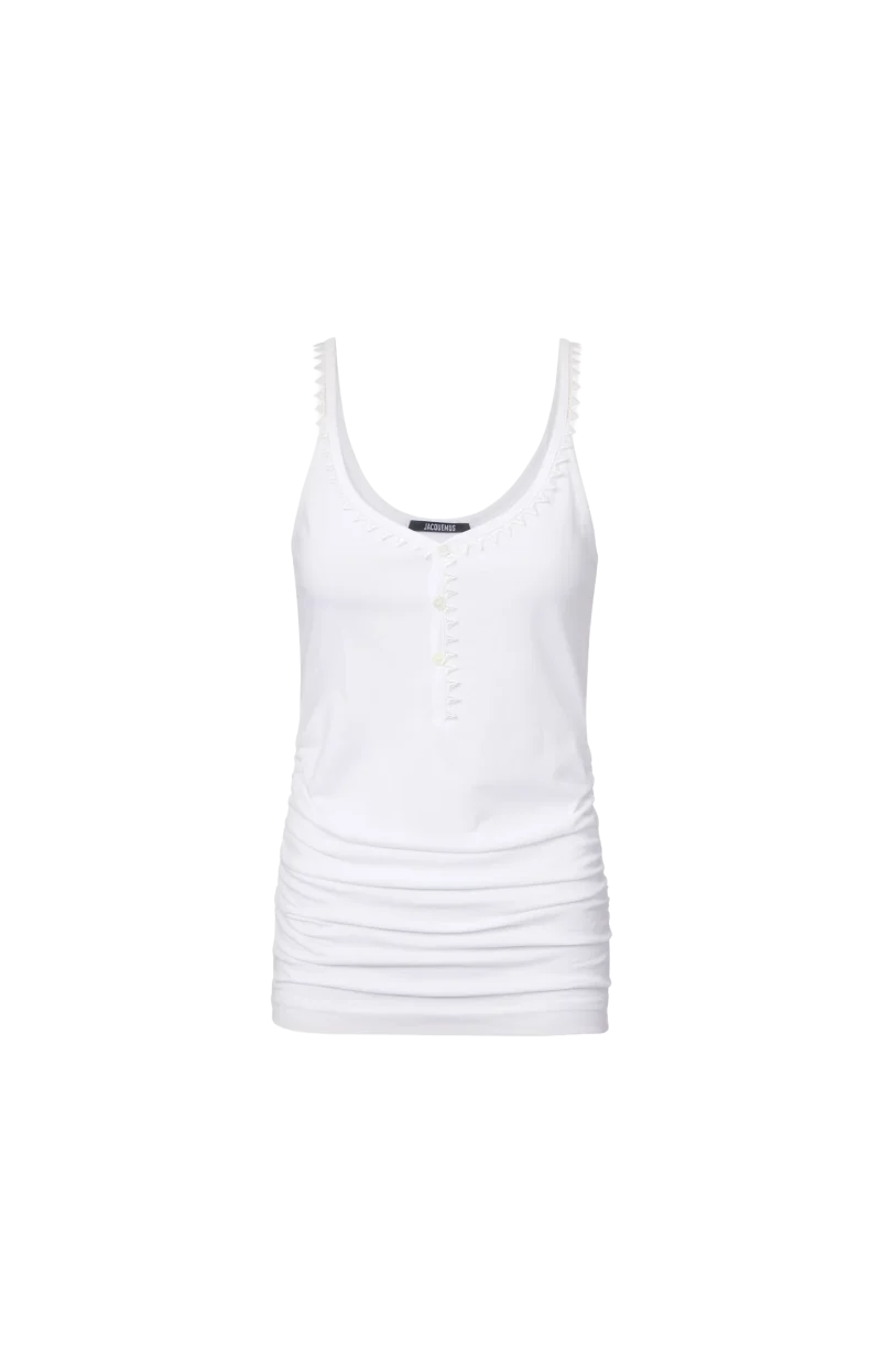 Le Debardeur Clavela Tank Top in White
