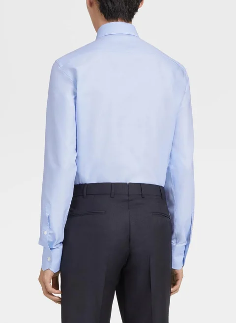 Риза от памук Trofeo™ Zegna — снимка 2