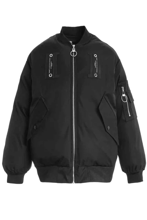 Яке Wings Strass Oversize Bomber MW094070842 black