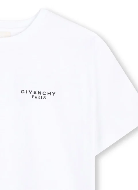 Тишърт с контрастно лого Givenchy Kids — снимка 3