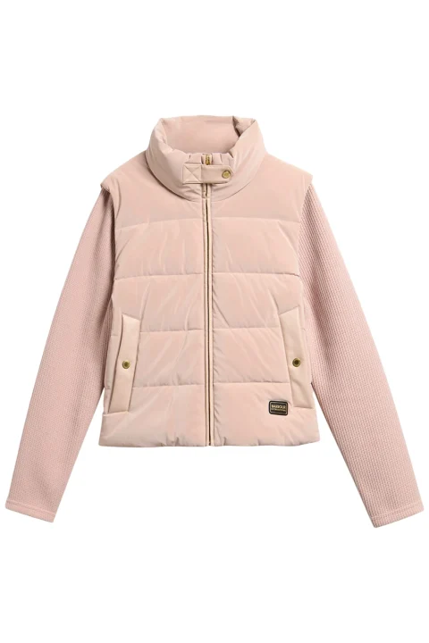 Яке Balaton Faux Velvet Quilted LQS0072 pi11 nutmeg