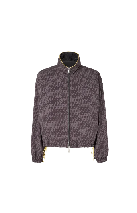 Black Nylon Reversible Windbreaker — снимка 3