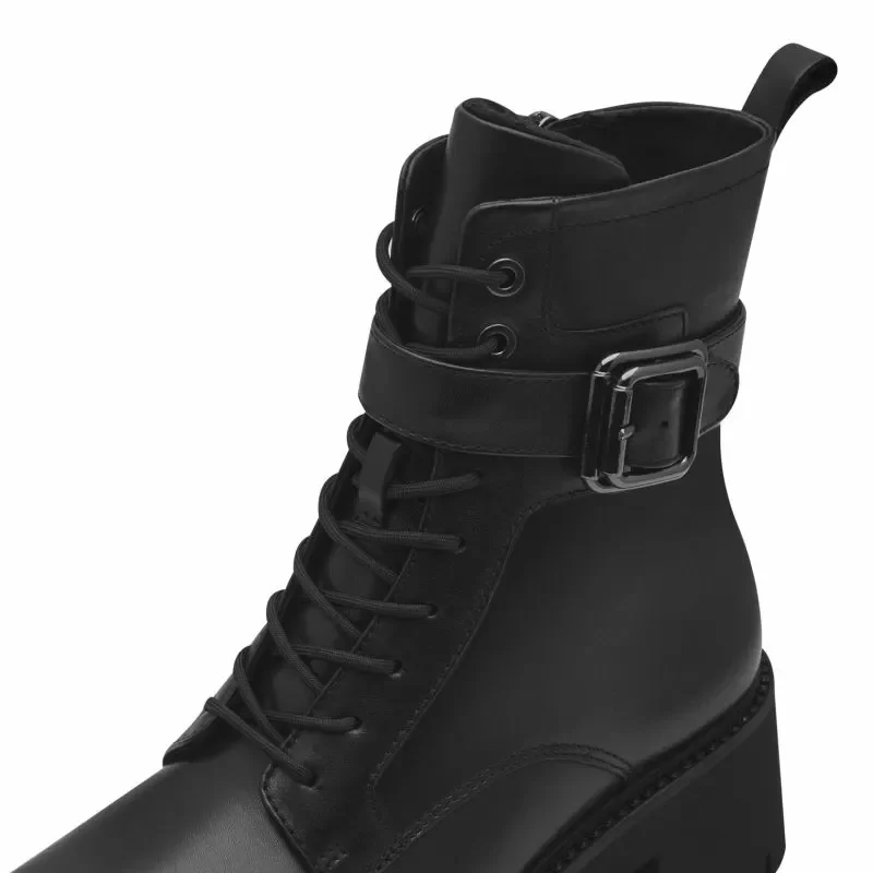 Дамски Кубинки TAMARIS – 1-25240-43-003 BLACK LEATHER — снимка 4