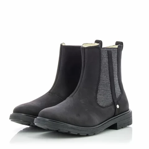 Боти Момичета CLARKS – 261537496010 Astrol Orin K Black Leather — снимка 3