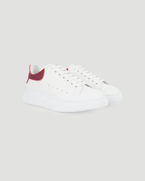 Oversized Sneakers in White and Red — снимка 2