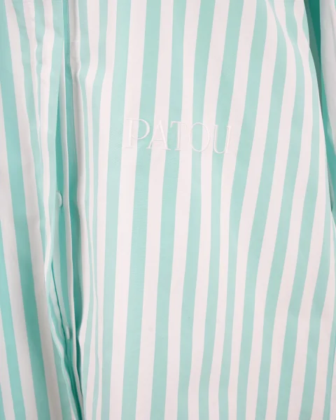 Striped Mini Shirt with Logo — снимка 3