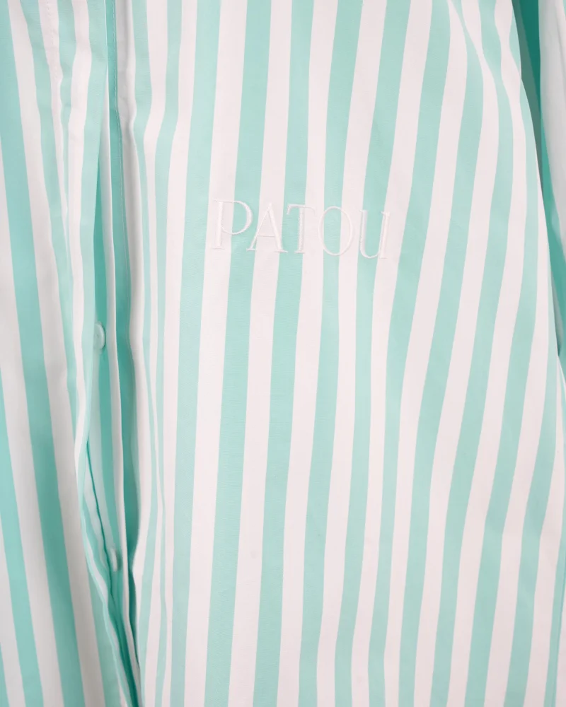 Striped Mini Shirt with Logo — снимка 3