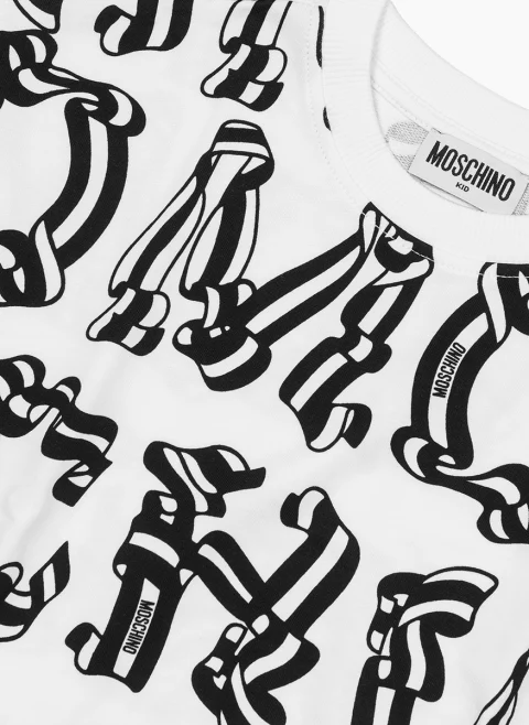 Блуза с цялостен принт Moschino Kids — снимка 3