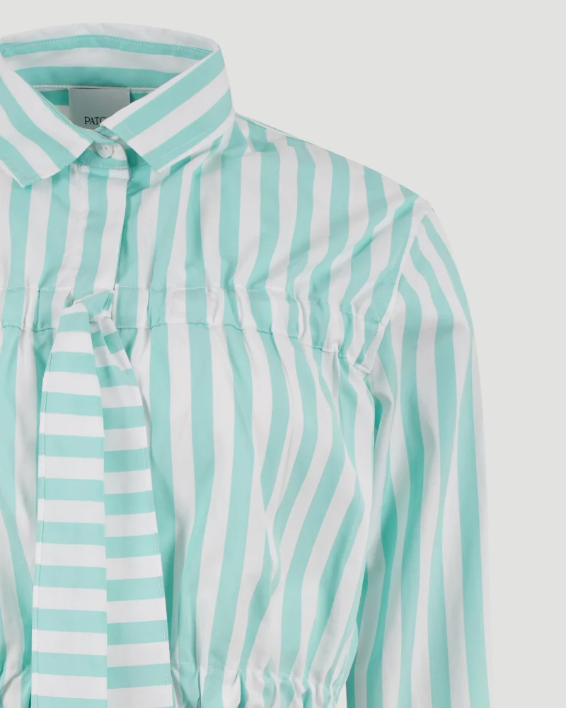 Cropped Bow Shirt — снимка 3