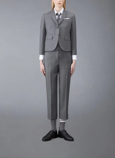 Класическа риза от памучен поплин Thom Browne — снимка 5