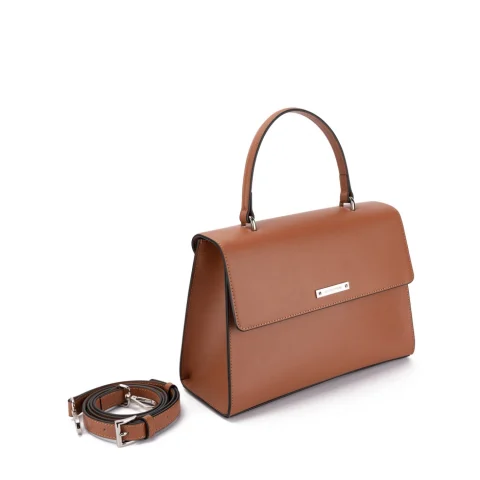 Дамска кафява чанта Perla 2009 Cromia — снимка 5