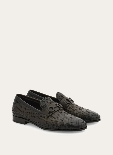 Мокасини с плетка от естествена кожа Ferragamo — снимка 2