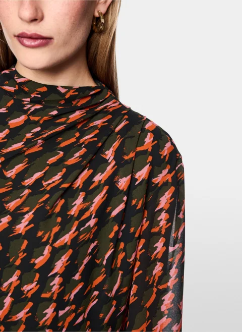 Миди рокля с принт Marc Cain Collections — снимка 5