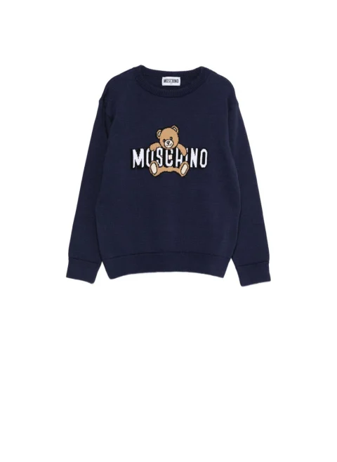 Суитшърт с `Teddy` принт Moschino Kids