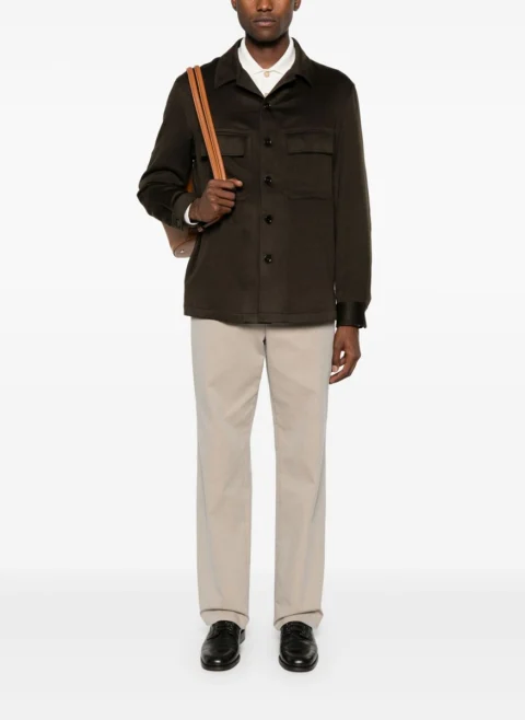 Риза от 100% кашмир 'Overshirt' Zegna — снимка 3