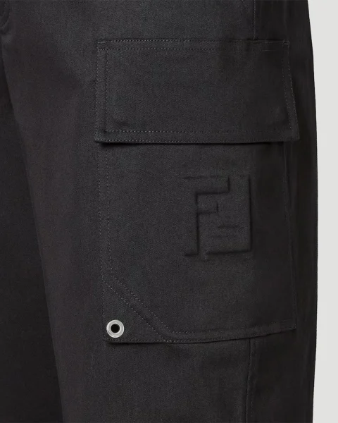 Black Gabardine Trousers — снимка 2