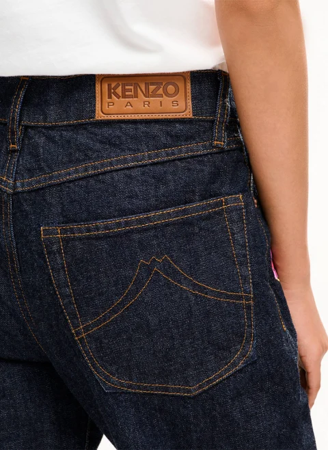 Деним с флорална бродерия 'Wildflower' Kenzo — снимка 5