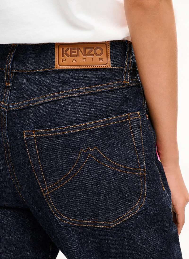 Деним с флорална бродерия 'Wildflower' Kenzo — снимка 5