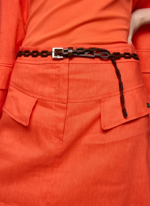 Кожен колан 'Chain-link' Marc Cain Collections — снимка 3