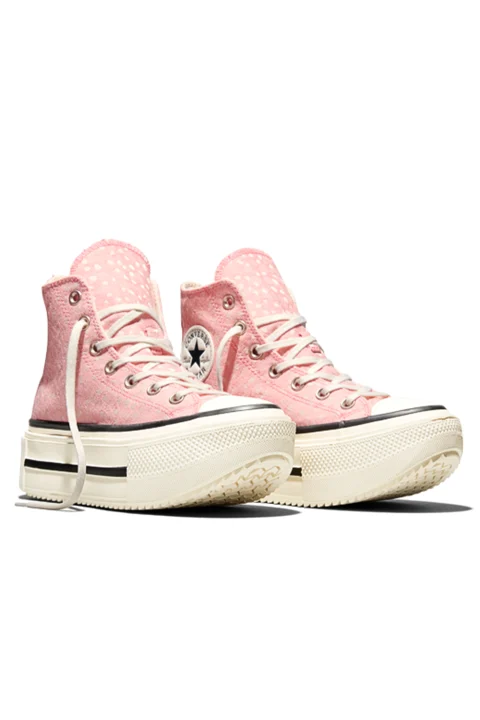 Sneakers Chuck Taylor All Star Lift Double Stack A17882C 639-ok bloomer/egret/black — снимка 2