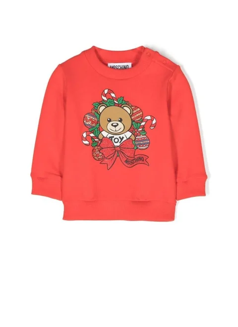 Суитшърт с 'Teddy Bear' принт Moschino Kids