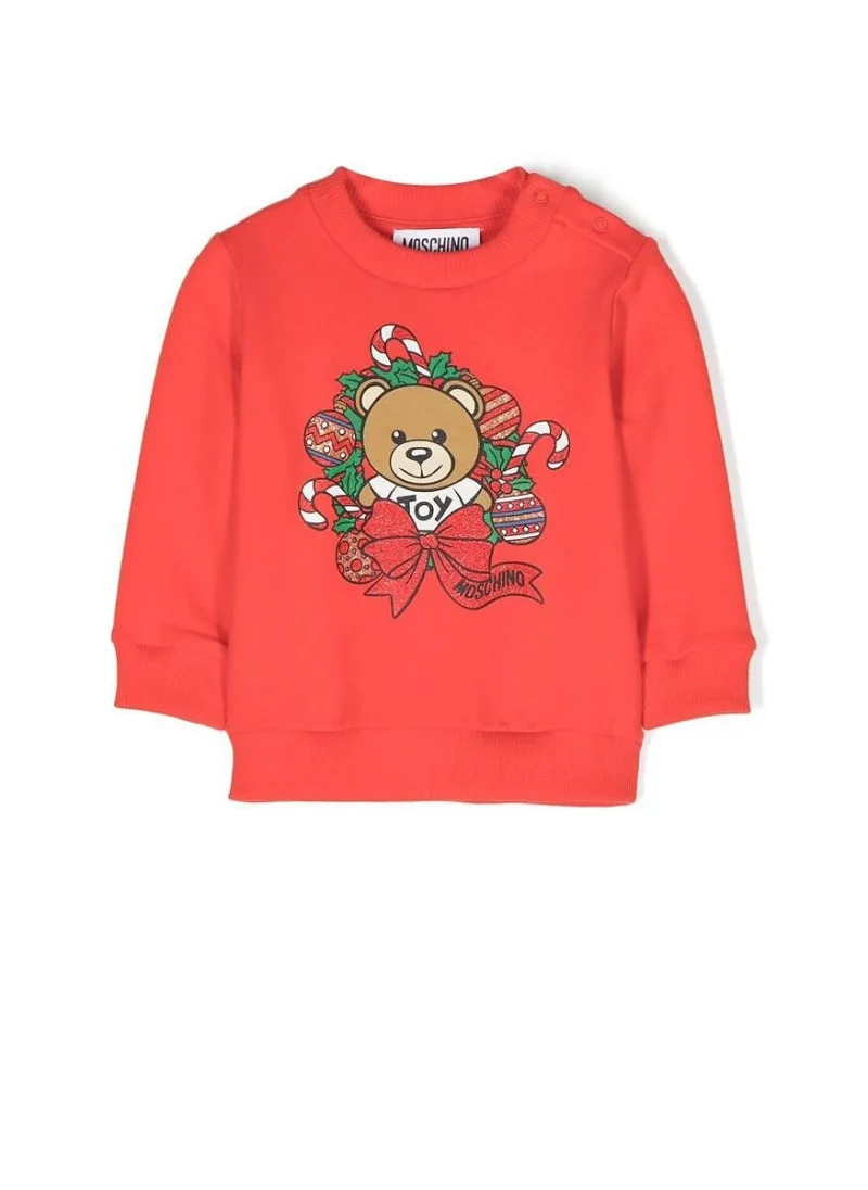 Суитшърт с 'Teddy Bear' принт Moschino Kids