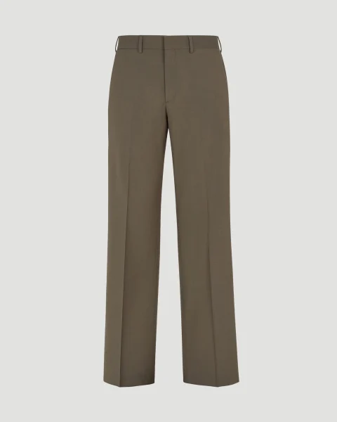 Wool Trousers in Green