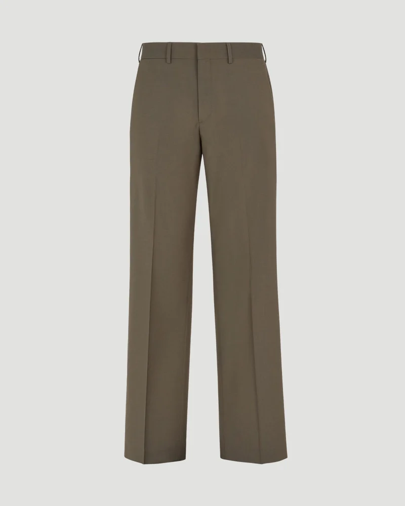 Wool Trousers in Green