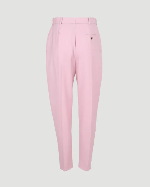 Wool Peg Trouser in Pink — снимка 2