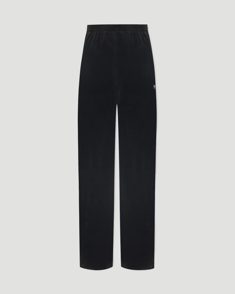 Velour Sweatpants with Logo