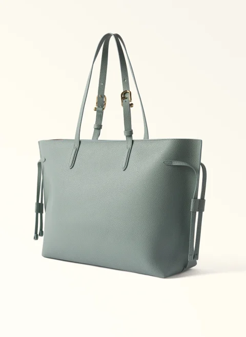 Кожена чанта Furla Ava Winter sky — снимка 2