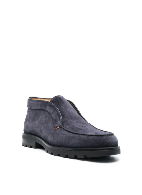 Велурени боти 'Slip-on style' Santoni — снимка 2