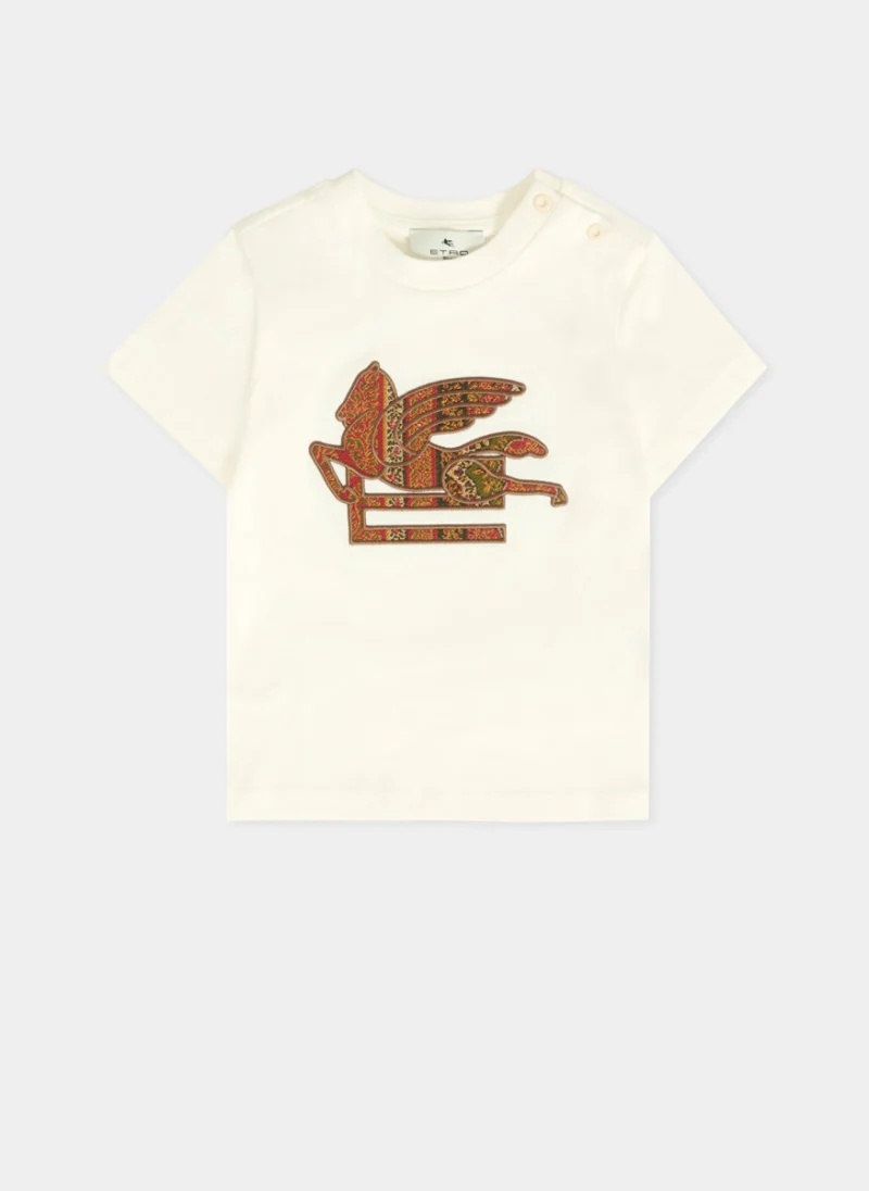 Тишърт с бродерия 'Pegasus' Etro Kids