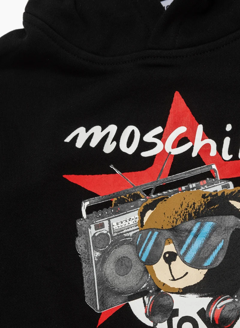Суитшърт с принт Moschino Kids — снимка 3