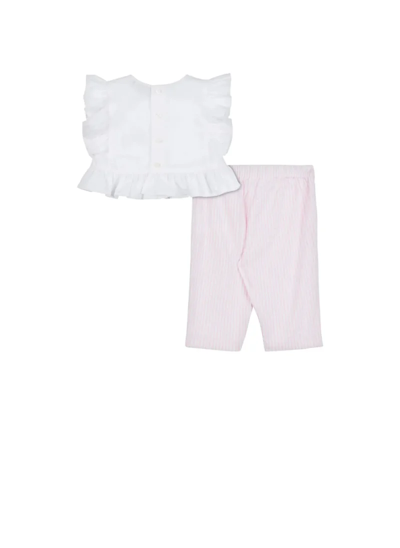 Комплект с рюш детайли Moschino Kids — снимка 2
