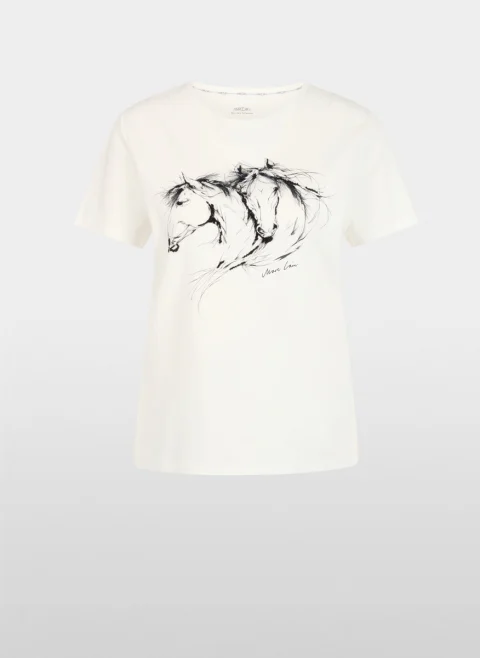 Тишърт с мъниста Marc Cain Collections — снимка 5