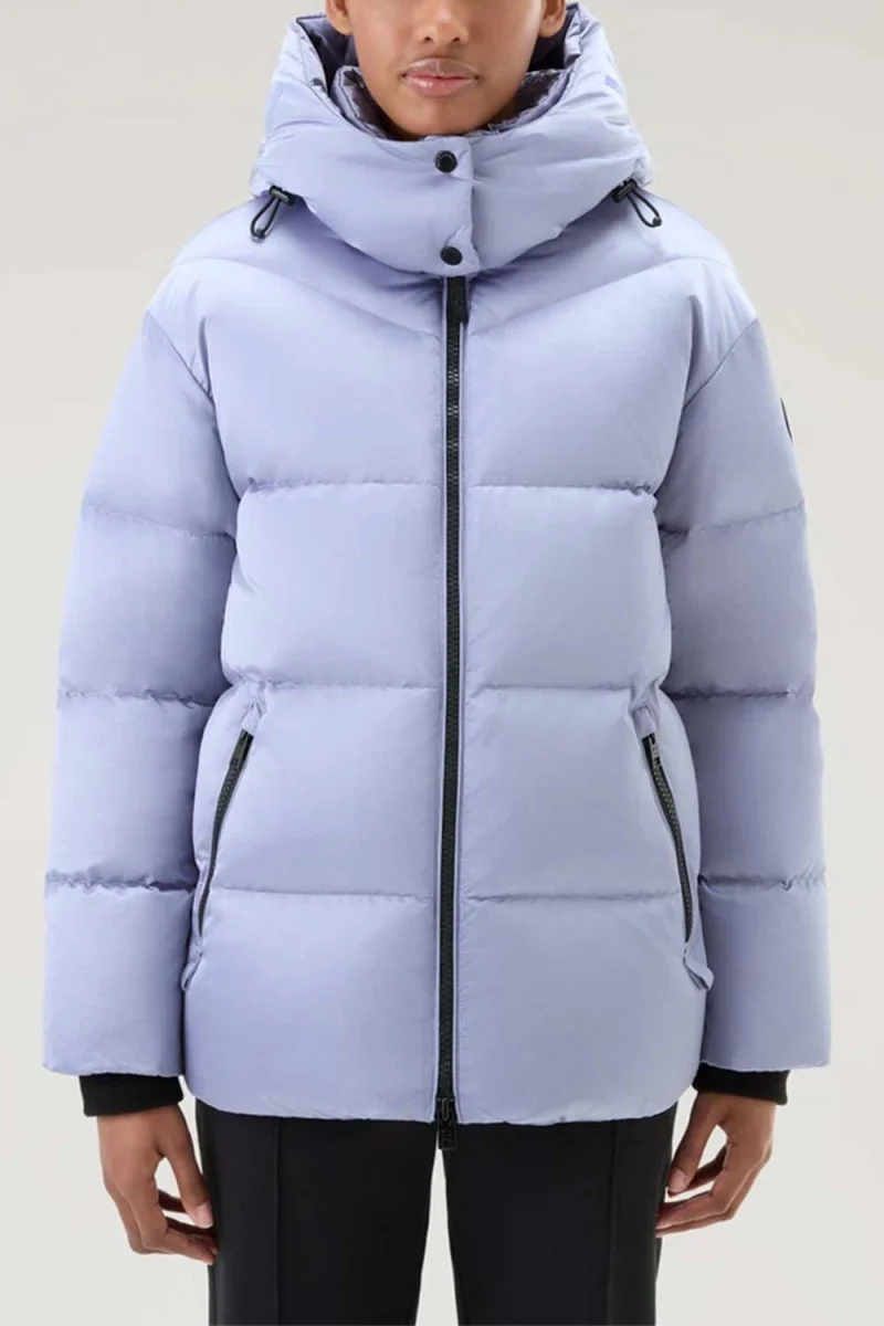 Яке Satin Logo Puffer CFWWOU0900FRUT3513 31095 silver sky — снимка 2
