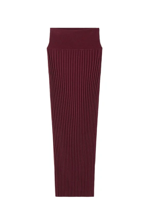 Пола от рипсено плетиво Lanvin — снимка 5