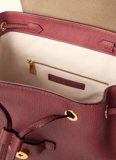 Кожена раница Furla Moonlight Red Apple M — снимка 3
