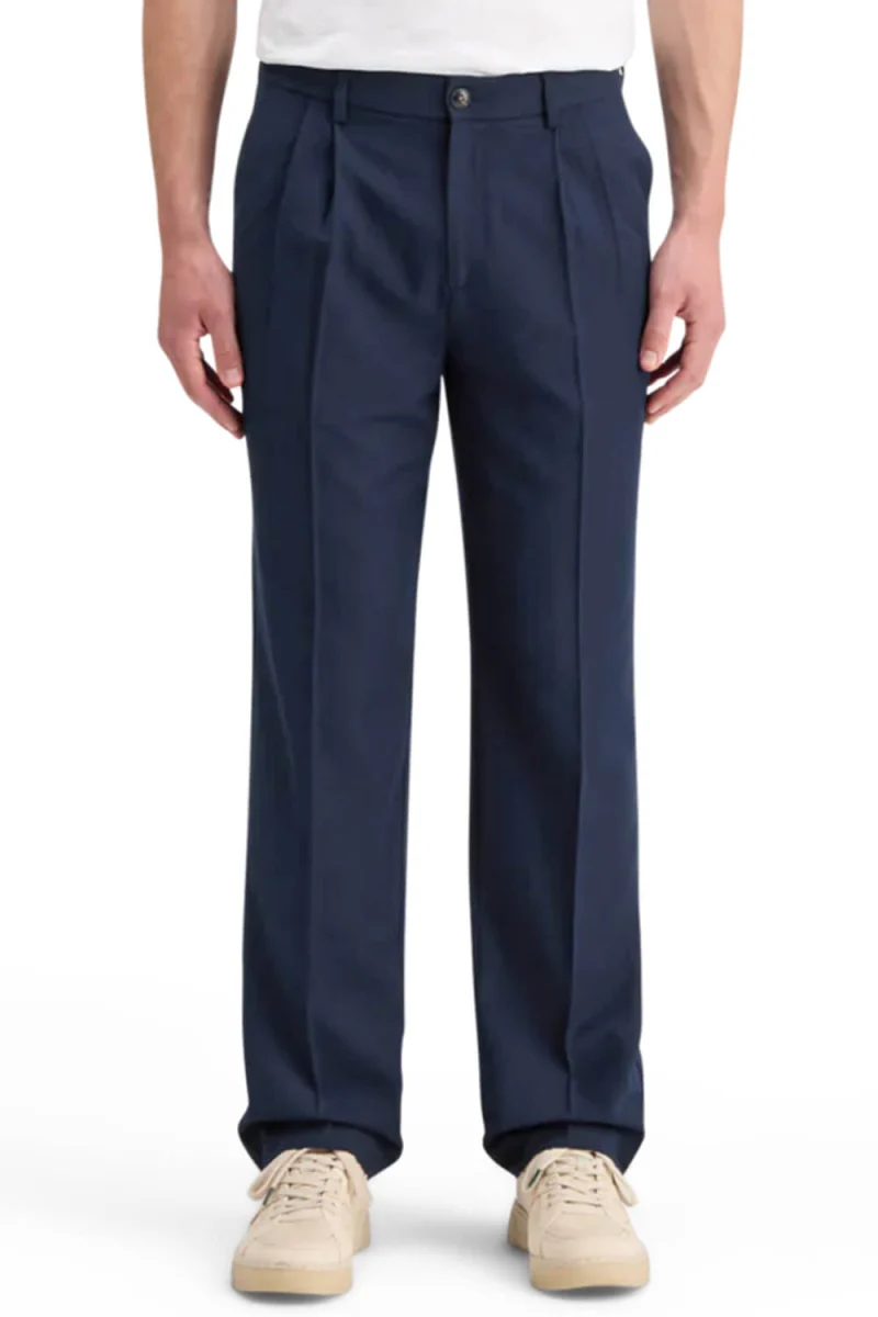 Панталон Relaxed Straight Fit Pleated Chino 178674 SC0002 night — снимка 2