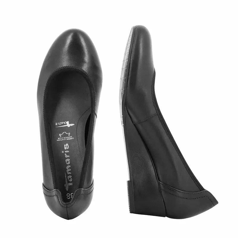 Дамски обувки на платформа TAMARIS – 1-1-22320-21 BLACK — снимка 5