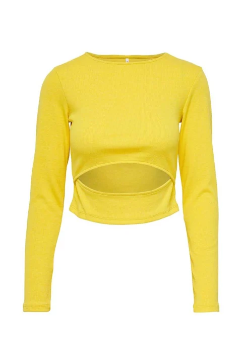 Top Onltrina L/S Rib Top Box Jrs 15284979 14-0750 TCX passion fruit