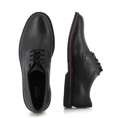 Мъжки Офис Обувки CLARKS – 26173608 ATTICUS LTLACE BLACK — снимка 5